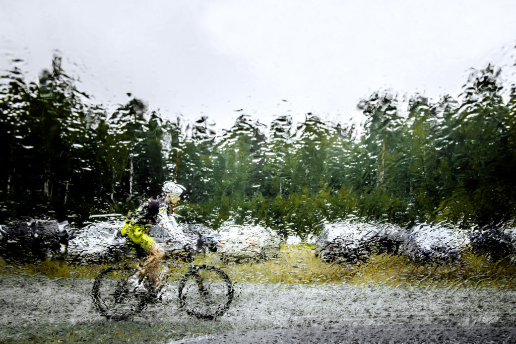 Safety advice for biking in the rain in Oregon